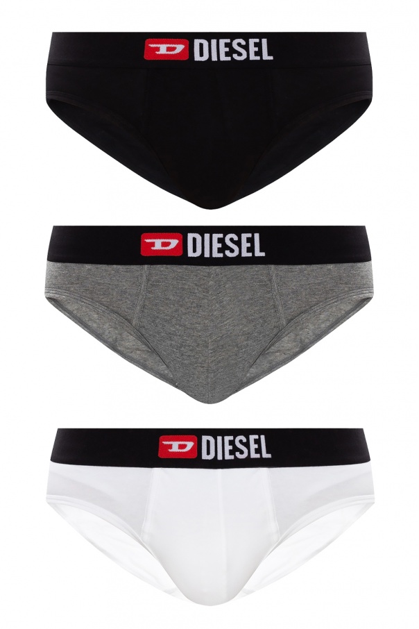 Diesel Branded briefs three-pack