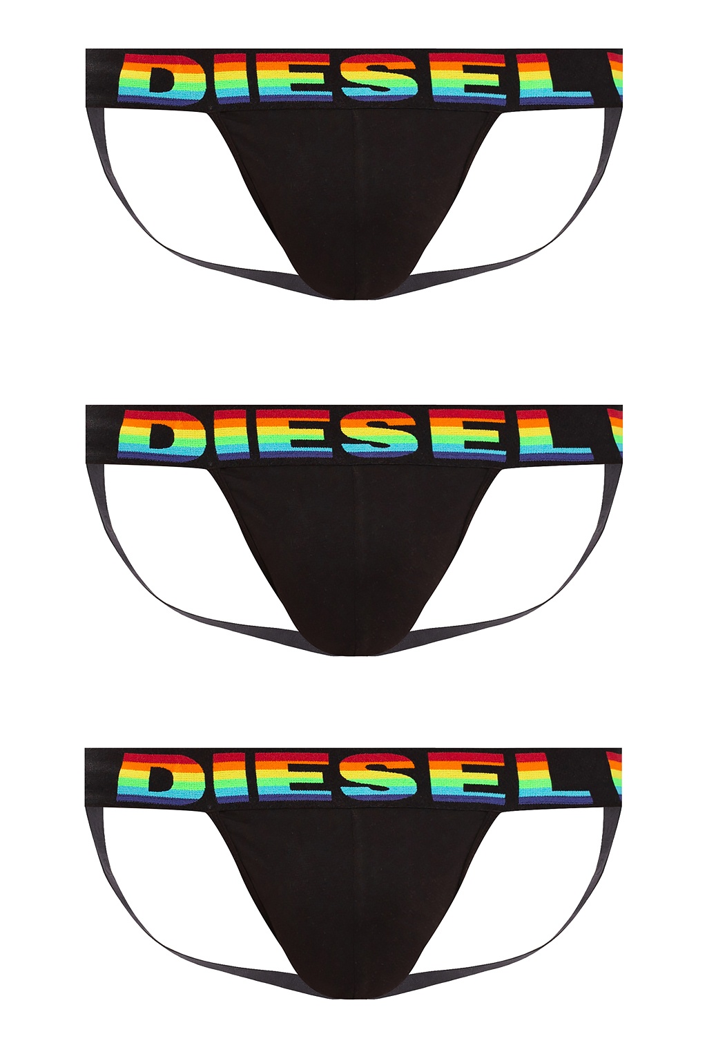 Diesel DIESEL BRANDED JOCKSTRAP THREE-PACK