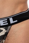Diesel MULTICOLOUR Logo jockstrap 3-pack