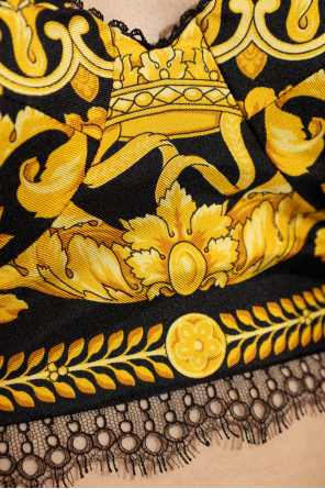Versace Top na ramiączkach ze wzorem ‘Barocco’