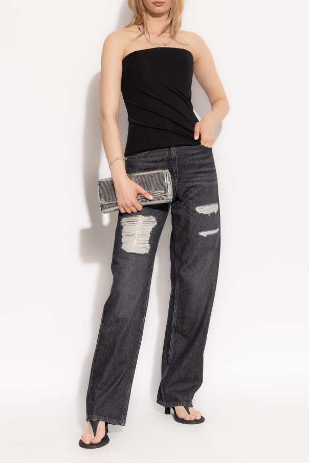 Versace Top con hombros descubiertos
