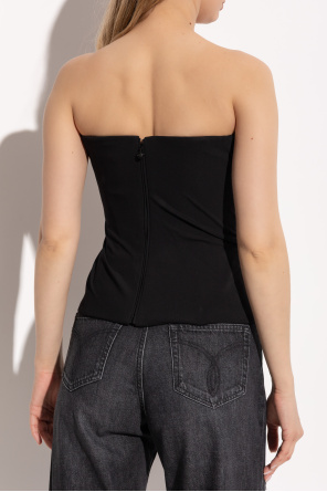 Versace Top con hombros descubiertos