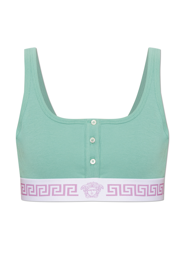 Cotton bra with logo od Versace
