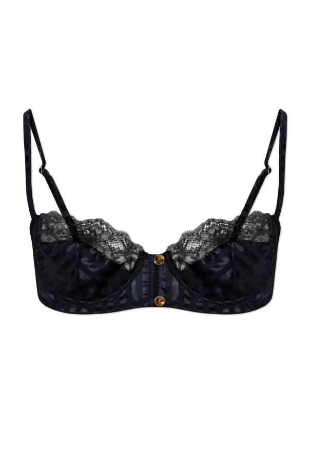 Silk bra with lace trim od Versace