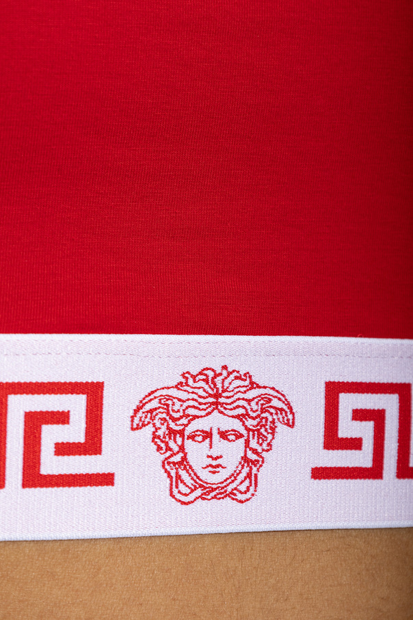 Versace Top bieliźniany z logo