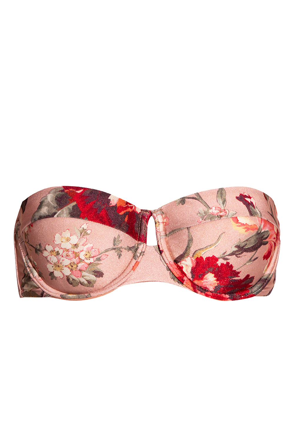 Zimmermann Bikini top with floral print