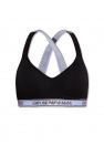 Emporio Armani logo-underband detail bra