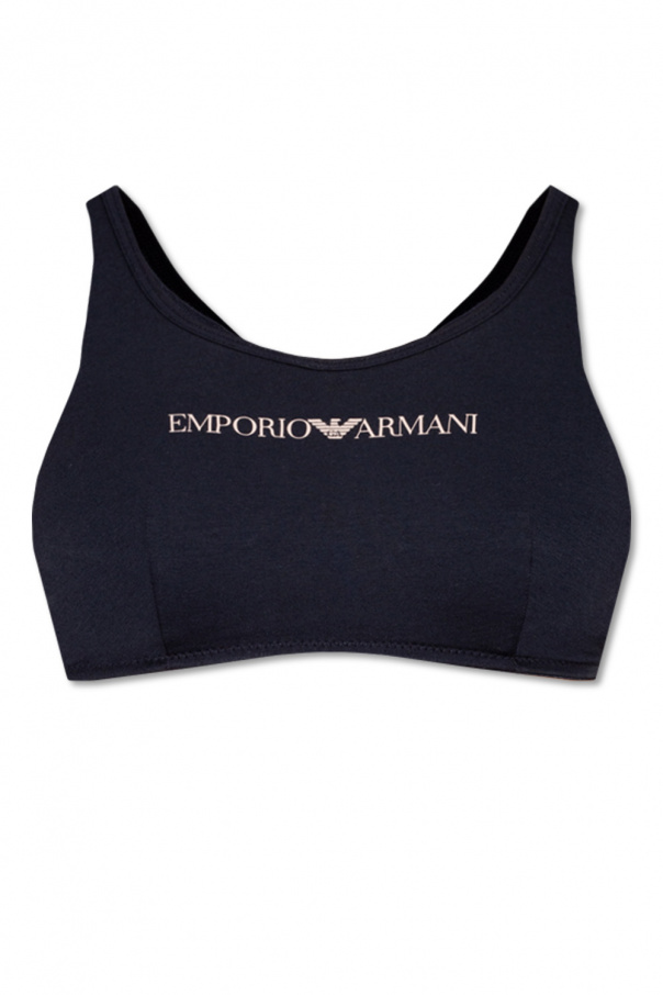 Emporio Armani Sports bra with logo