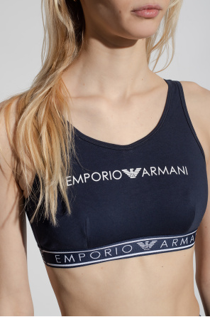 Emporio Armani Cotton bra with logo
