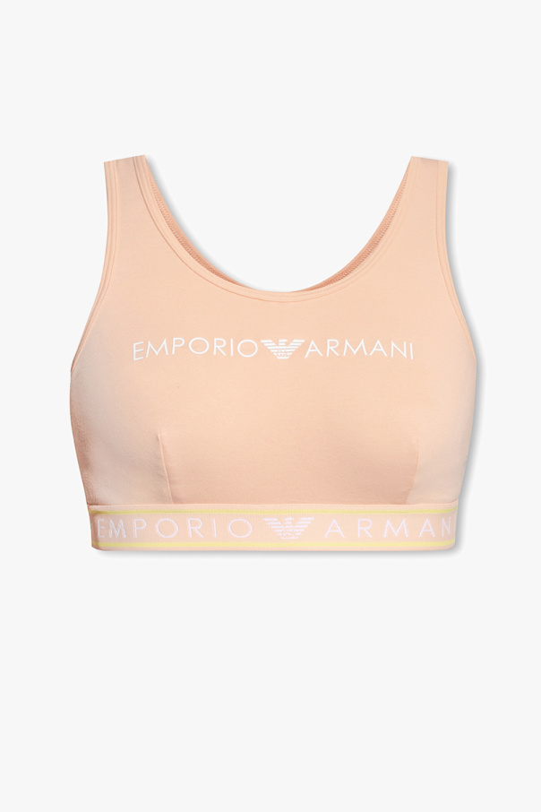 Emporio sports Armani Cotton bra with logo