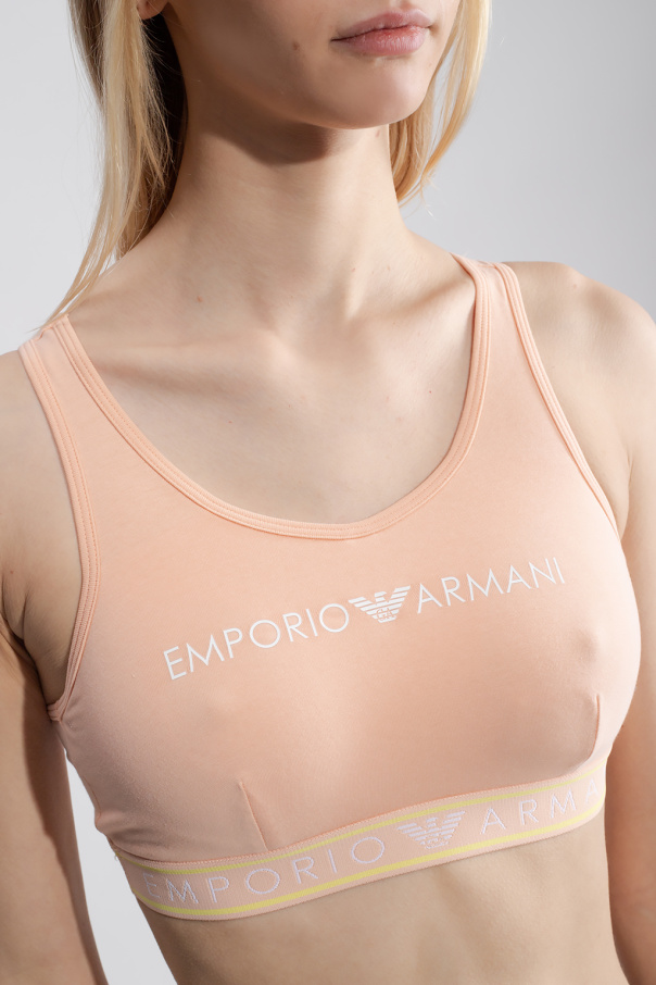 Emporio Armani Cotton bra with logo