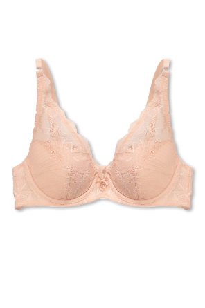 ‘sustainable’ collection lace bra od Emporio logo-plaque Armani