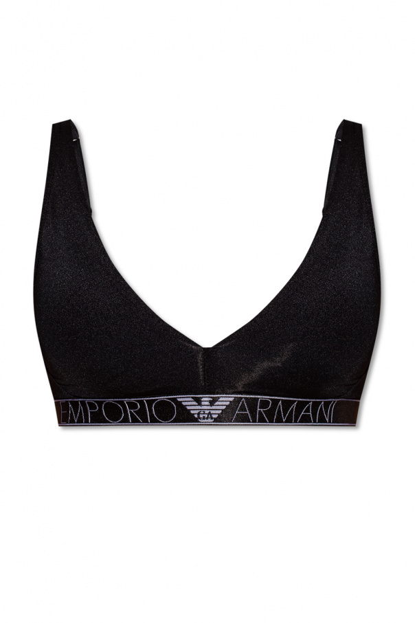 Emporio Armani Emporio Armani ribbed knit logo jumper