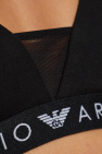 Emporio Armani BLACK Cotton bra with logo