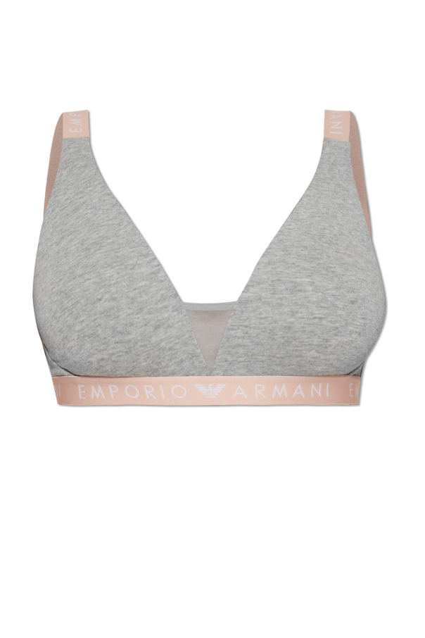 Emporio Armani Cotton bra with logo