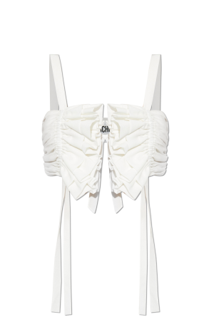 Short top with straps