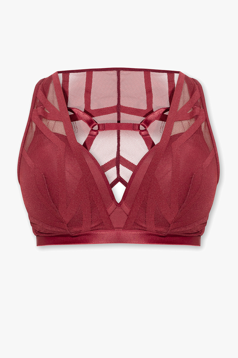 The Illusionist cabernet red lingerie