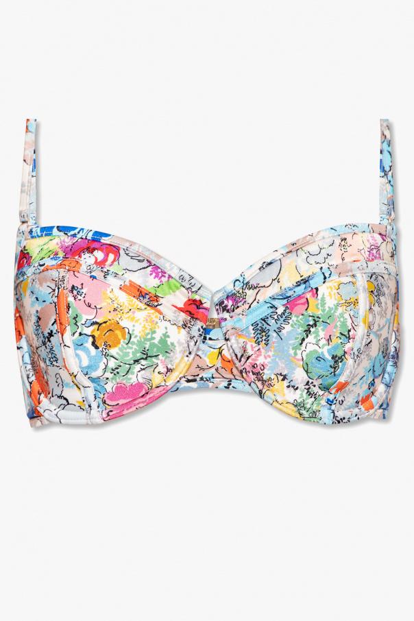 Zimmermann MULTICOLOUR Swimsuit top with floral pattern