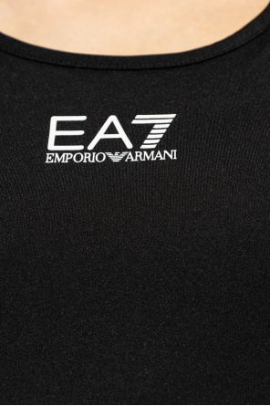 EA7 Emporio Armani Top z nadrukowanym logo