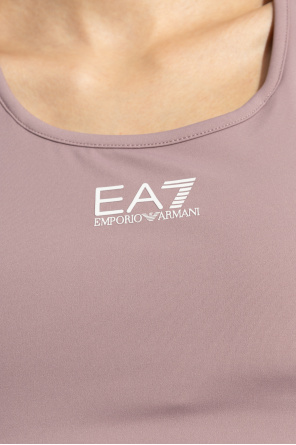 EA7 Emporio Armani Top z nadrukowanym logo