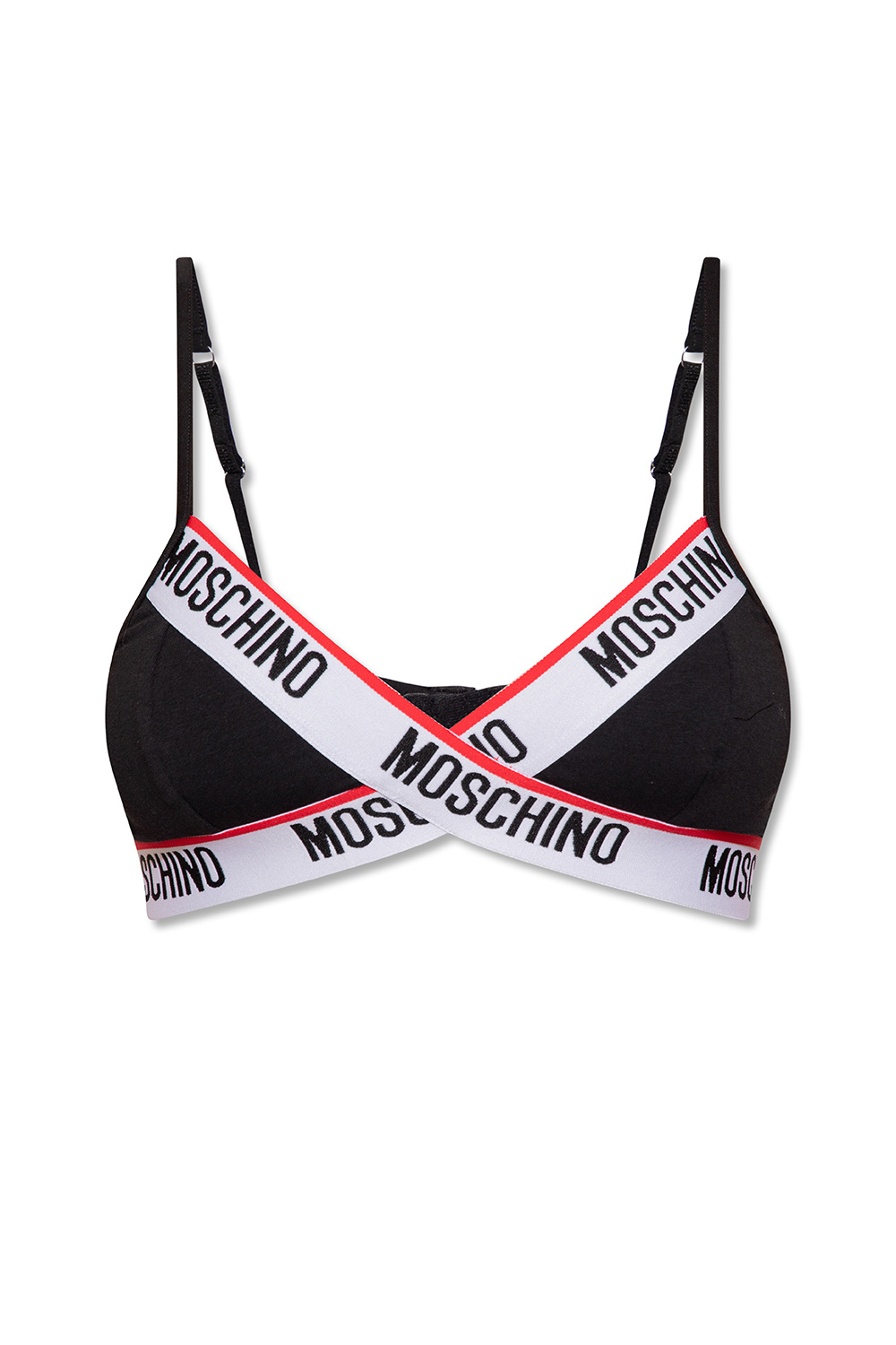 Black Sports bra with logo Moschino - Vitkac France