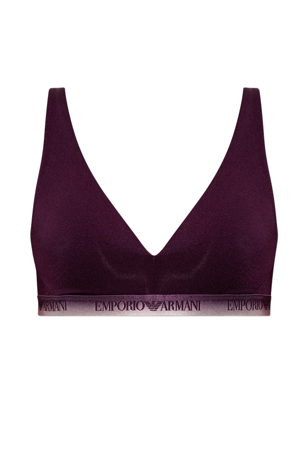 Logo bralette bra od Emporio Armani