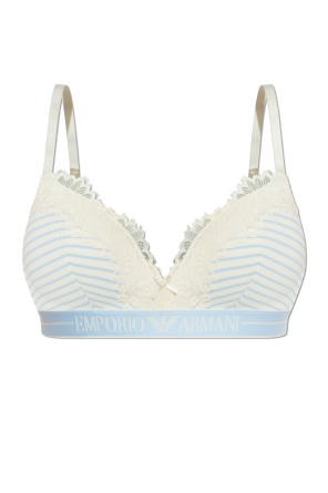 Sujetador con estampado de rayas