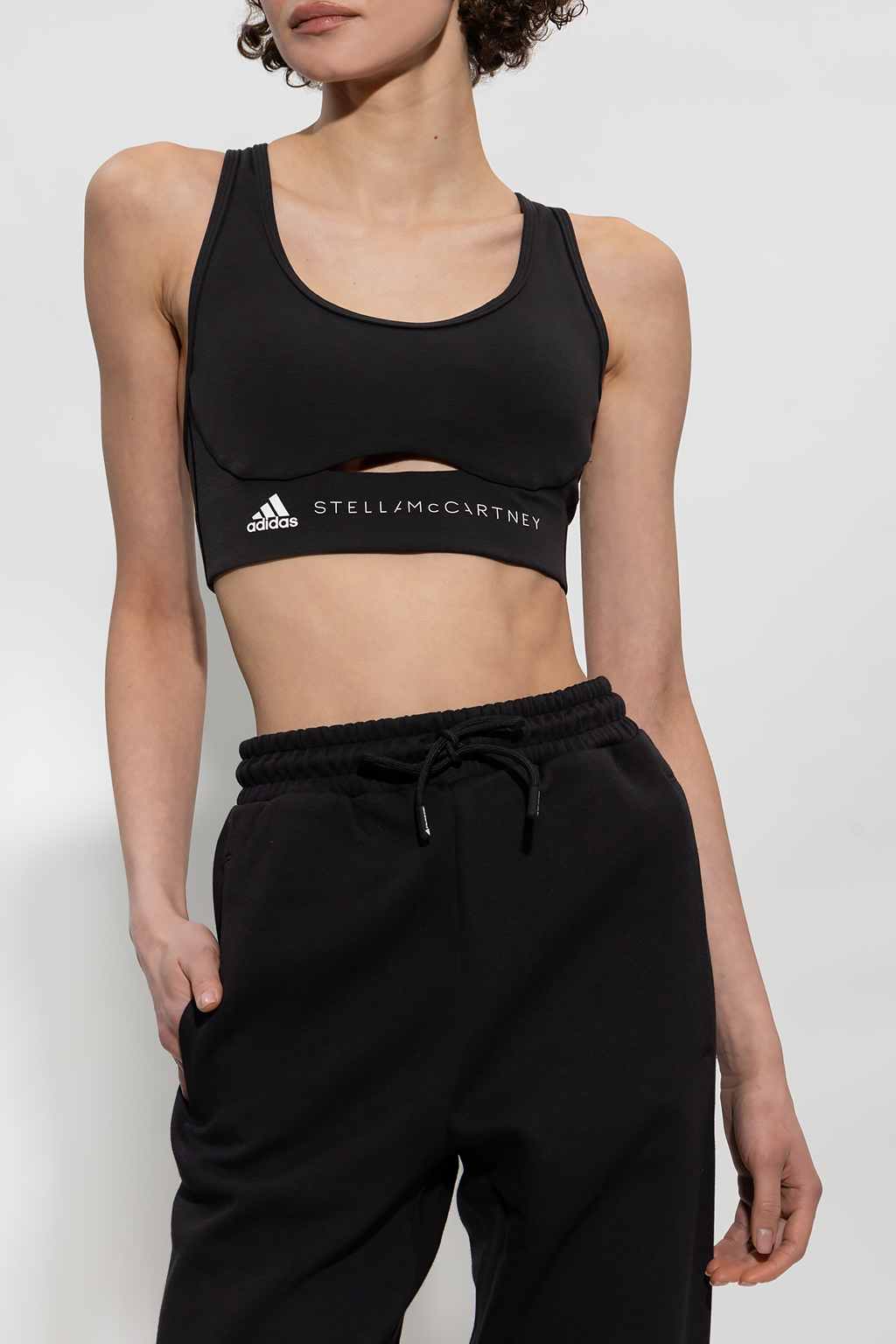 Black Sports bra with logo ADIDAS by Stella McCartney - Vitkac Canada