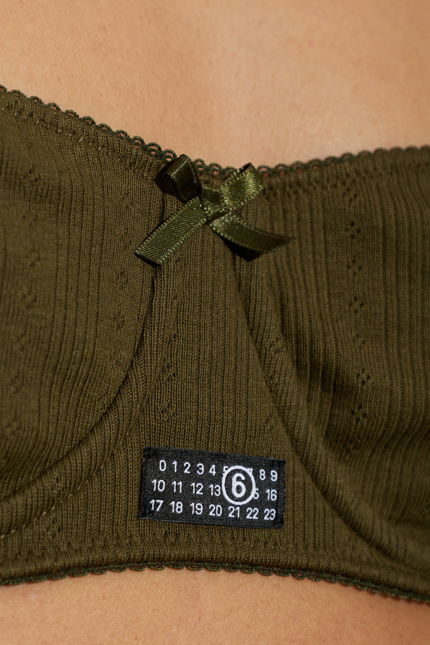 MM6 Maison Margiela Sujetador con logo