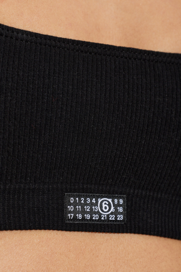 MM6 Maison Margiela Top bieliźniany z logo