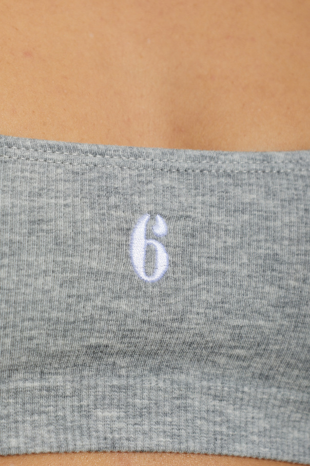 MM6 Maison Margiela Sujetador con logo
