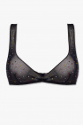 Oseree Transparent bra with crystals