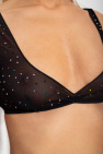 Oseree Transparent bra with crystals
