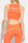 Off-White ORANGE Sports top with logo