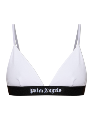 Cotton bra with logo