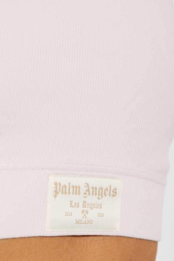 Palm Angels Top lencero de algodón