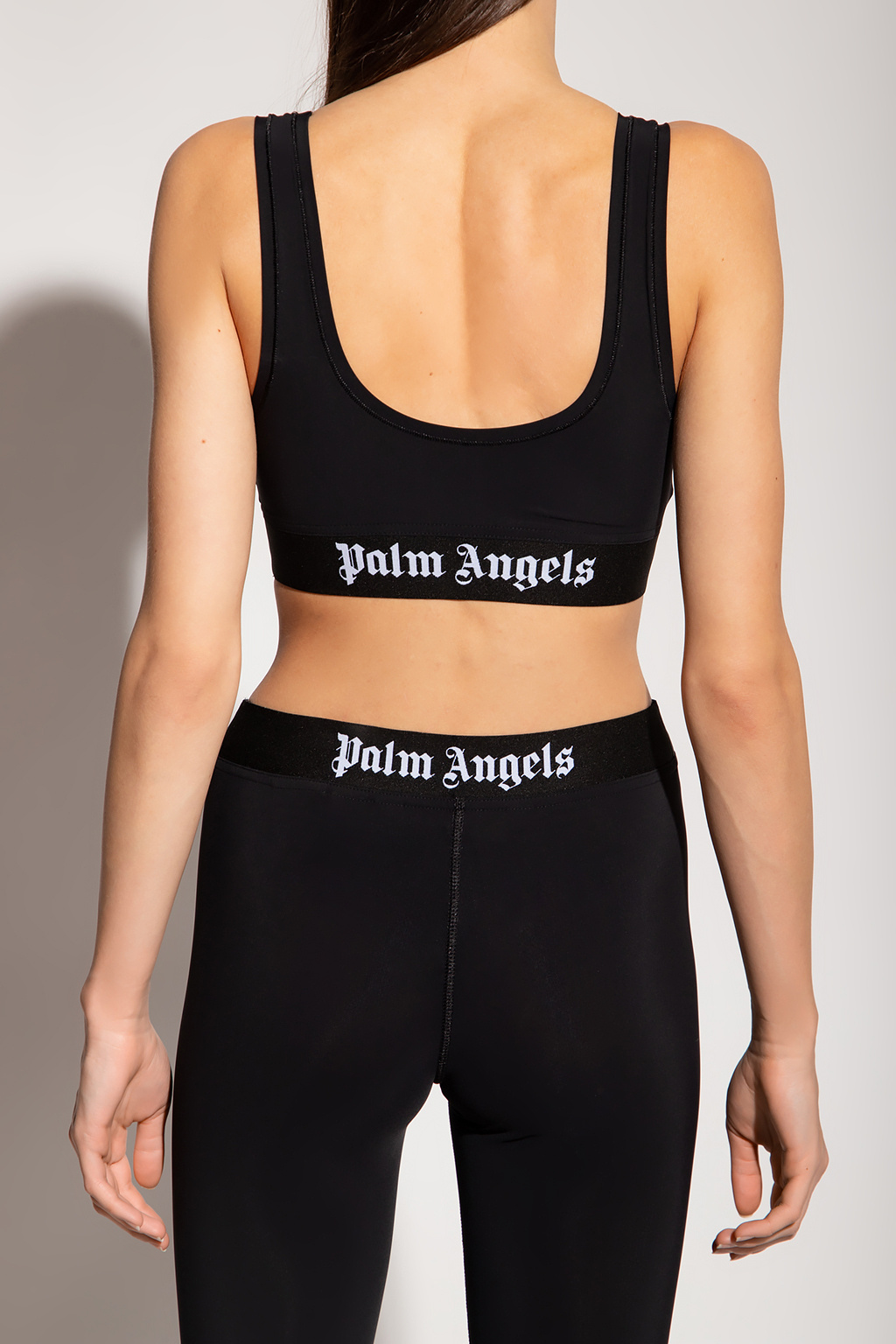 LOGO SPORT BRA in black - Palm Angels® Official