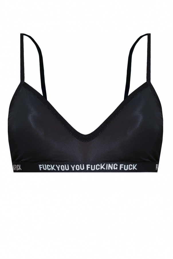 R13 Bra with lettering