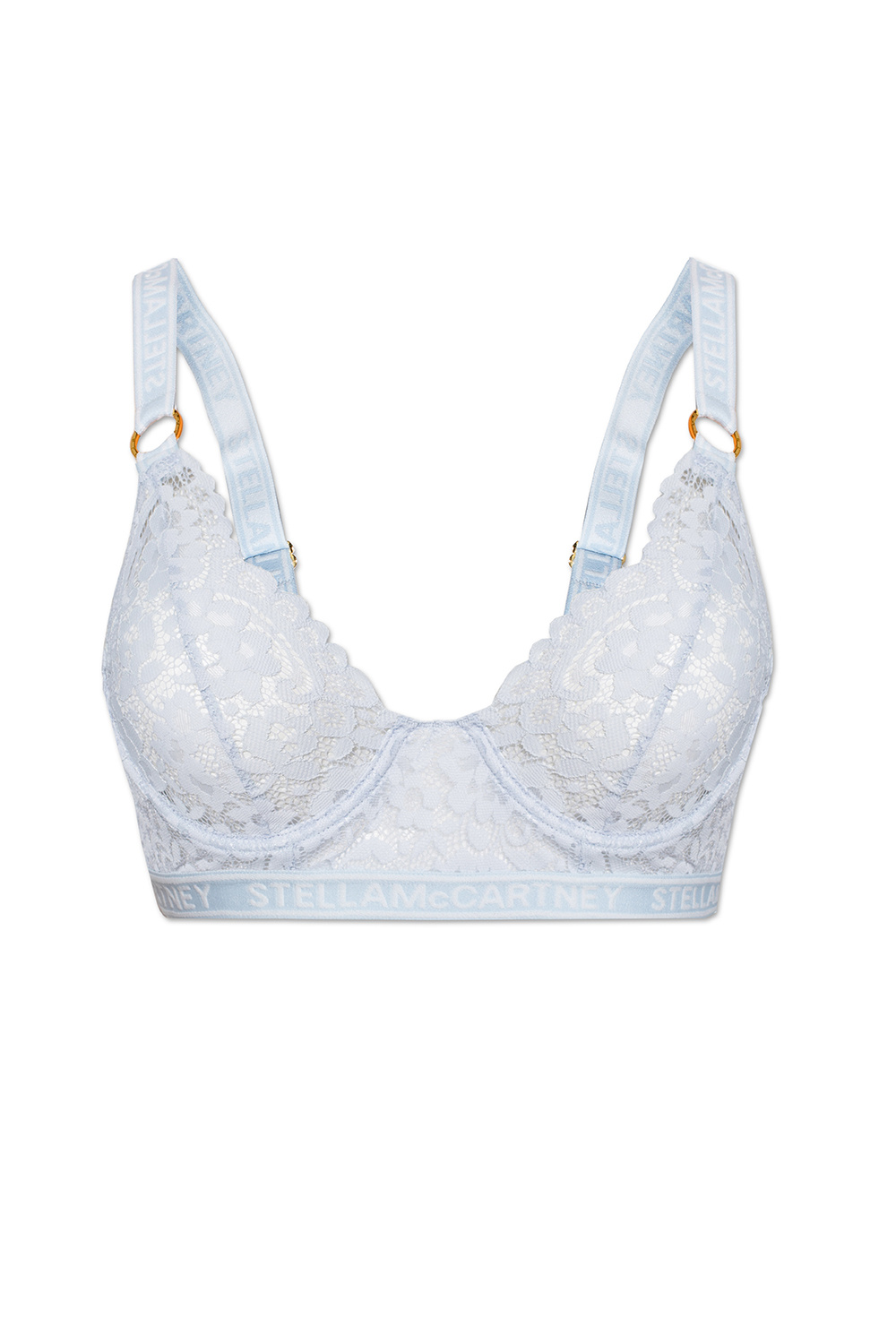 Baby Blue Bra with Lace Detailing