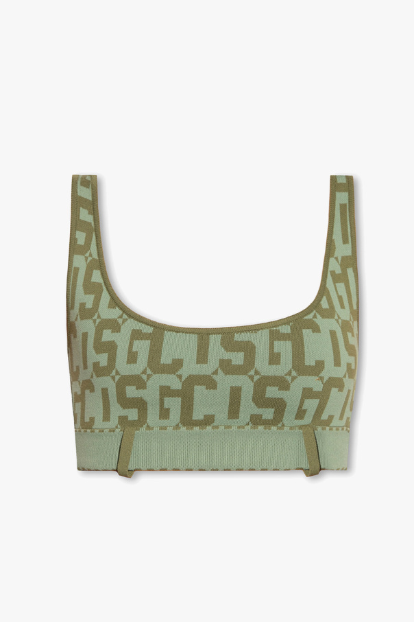 GCDS Cropped top with monogram