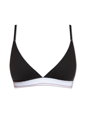 alexanderwang Triangle Bra in Fine Mesh BARBERRY - alexanderwang® US