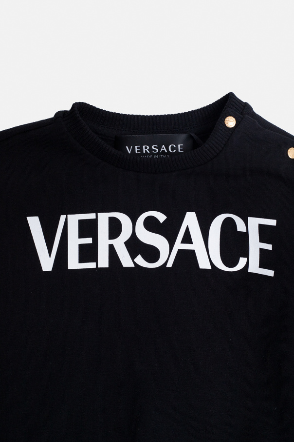 Versace Kids bape 1st camo shark full zip hoodie yellow