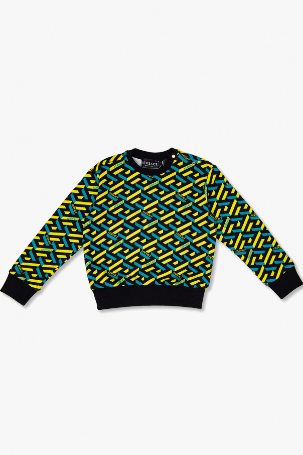 Versace Kids Kad sweatshirt with La Greca pattern
