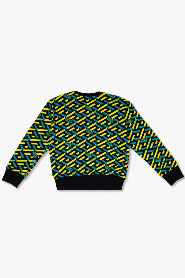 Versace Kids Kad sweatshirt with La Greca pattern