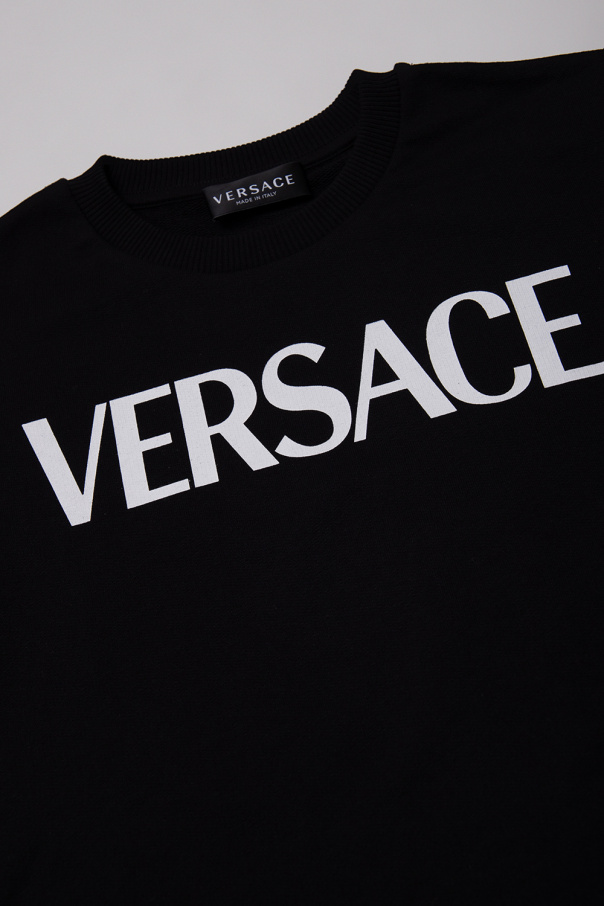 Versace Kids side-zip long-sleeved sweatshirt