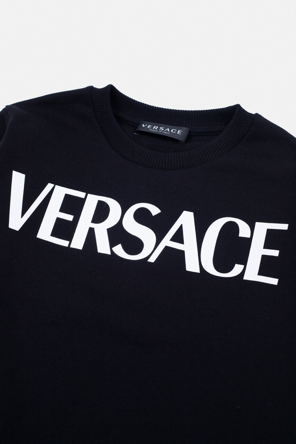 Versace Kids sweatshirt T-shirts with logo