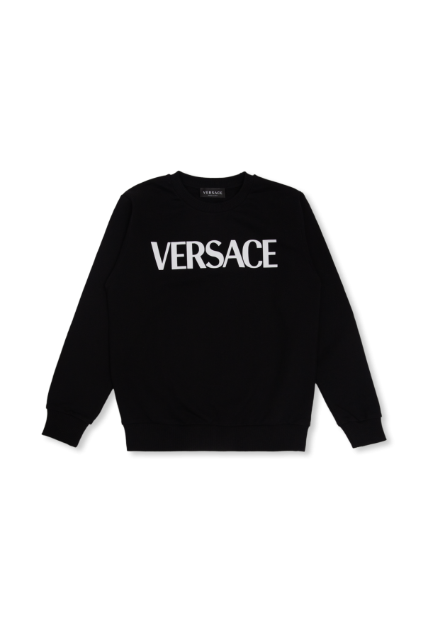 Versace Kids Blowing Up Growing Up stretch-cotton T-shirt