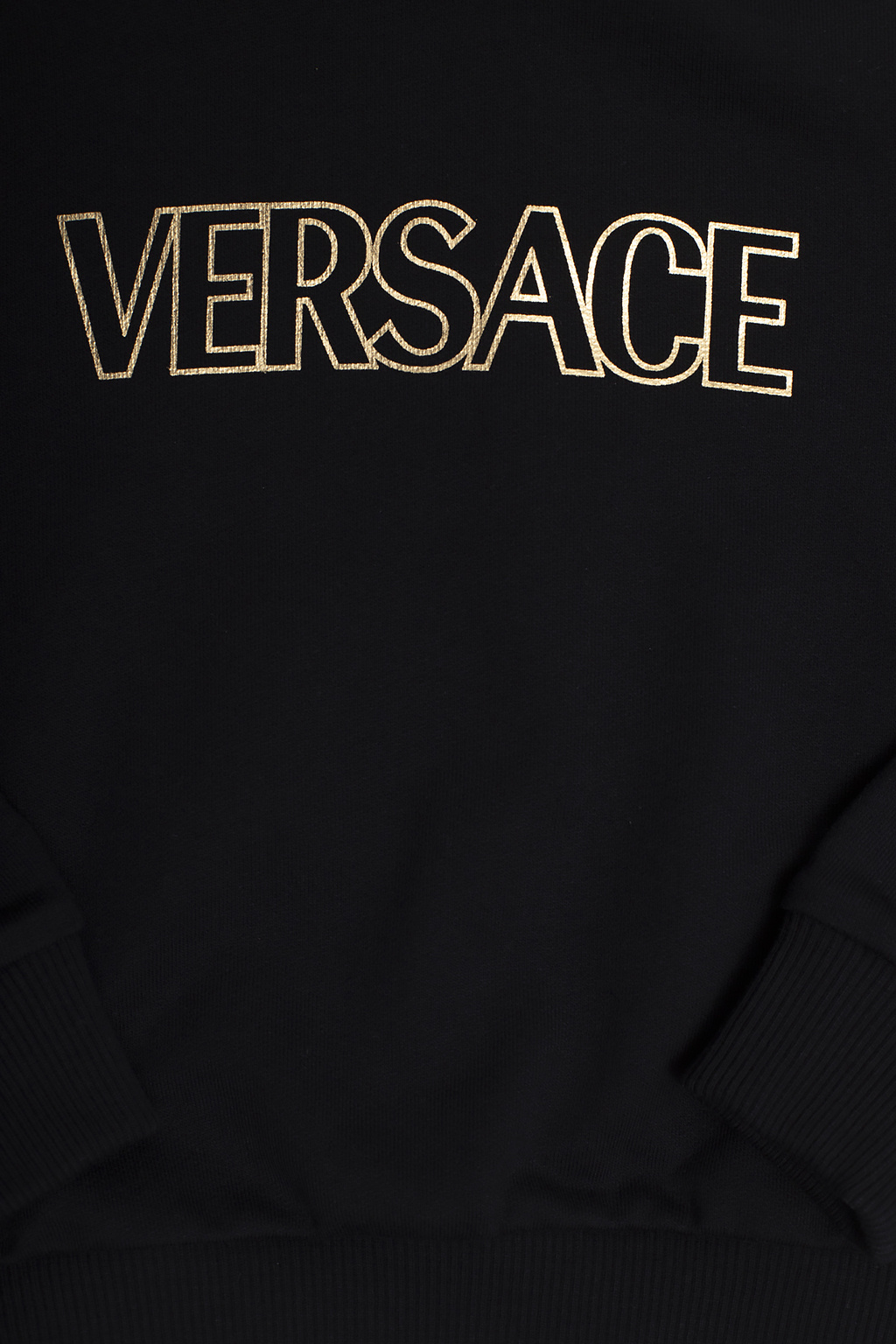 Versace Kid Kids TEEN logo-print sweatshirt Black