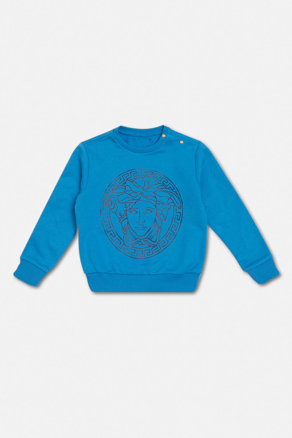 Versace Kids silk sweatshirt with Medusa head