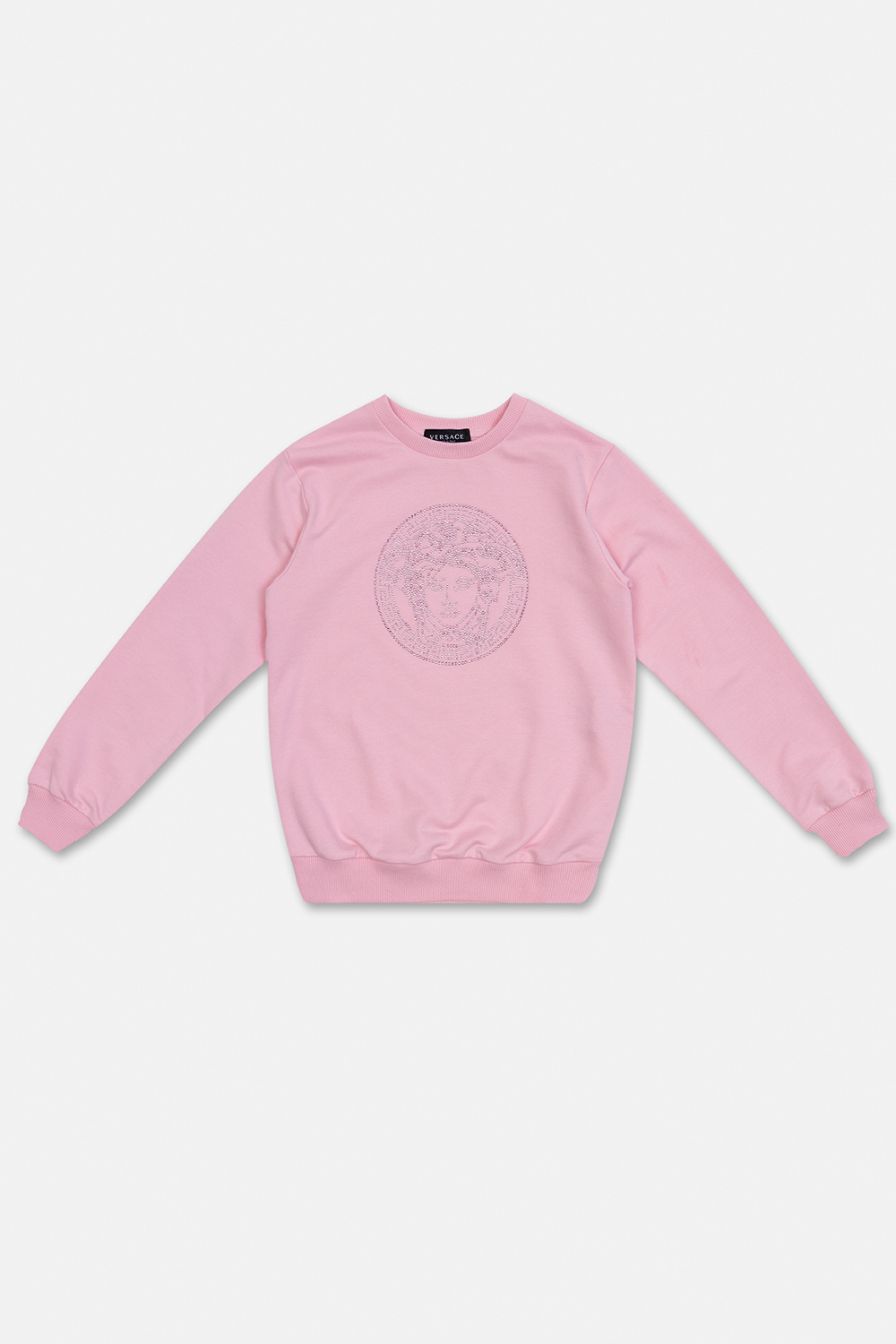 Versace Kids polo sweatshirt with logo